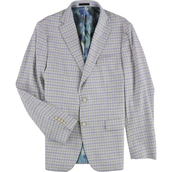 Tallia Mens Checkered Coat NWT